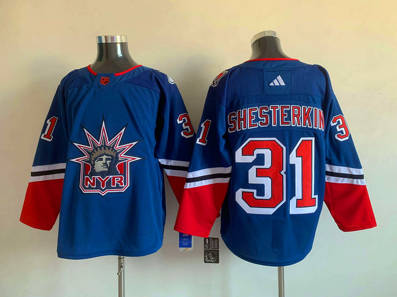 Men's New York Rangers Igor Shesterkin #31 Blue Jersey